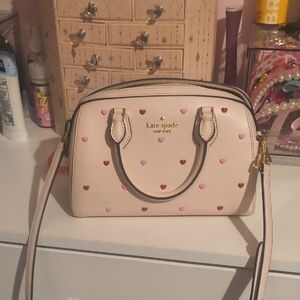 kate spade New York Pink Heart Dome Satchel